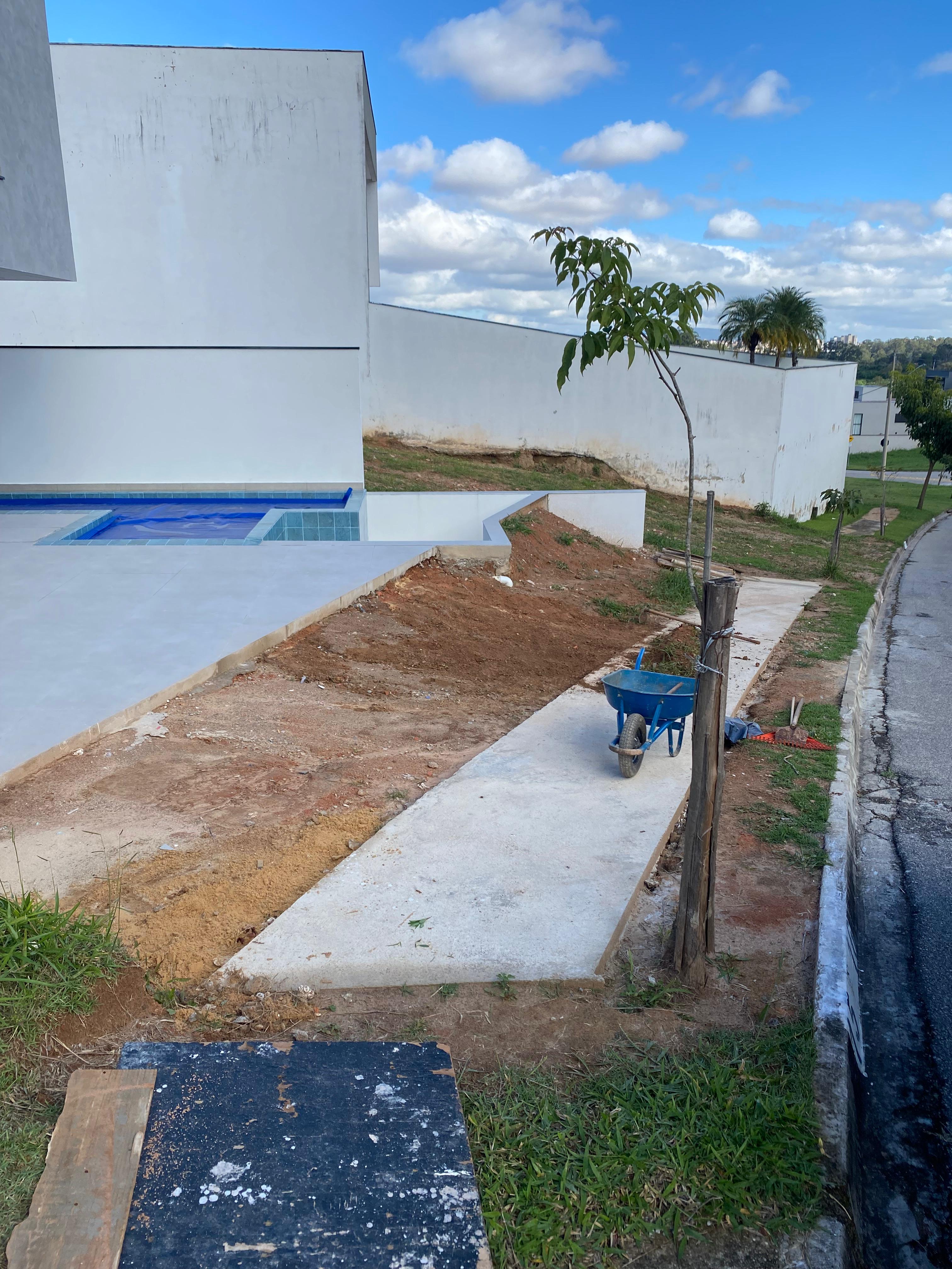 Jardim antes da execução da Big Flora